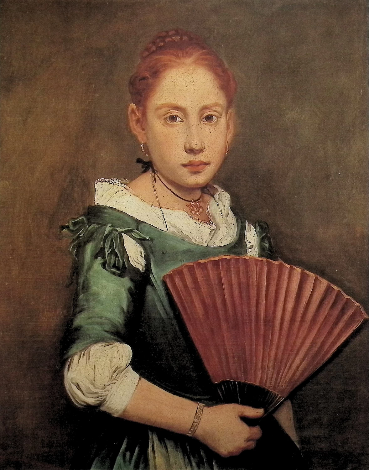 Giacomo Ceruti, il Pitocchetto - Ragazza con ventaglio, Accademia Carrara, Bergamo